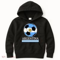 Argentina Soccer Country Flag Ball Kids Hoodie thumb 0