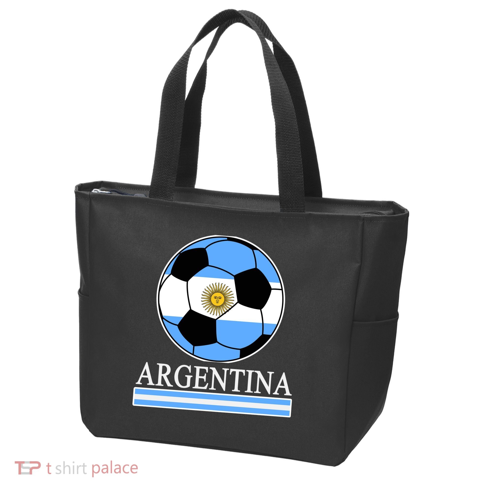 Argentina Soccer Country Flag Ball Tote Bag