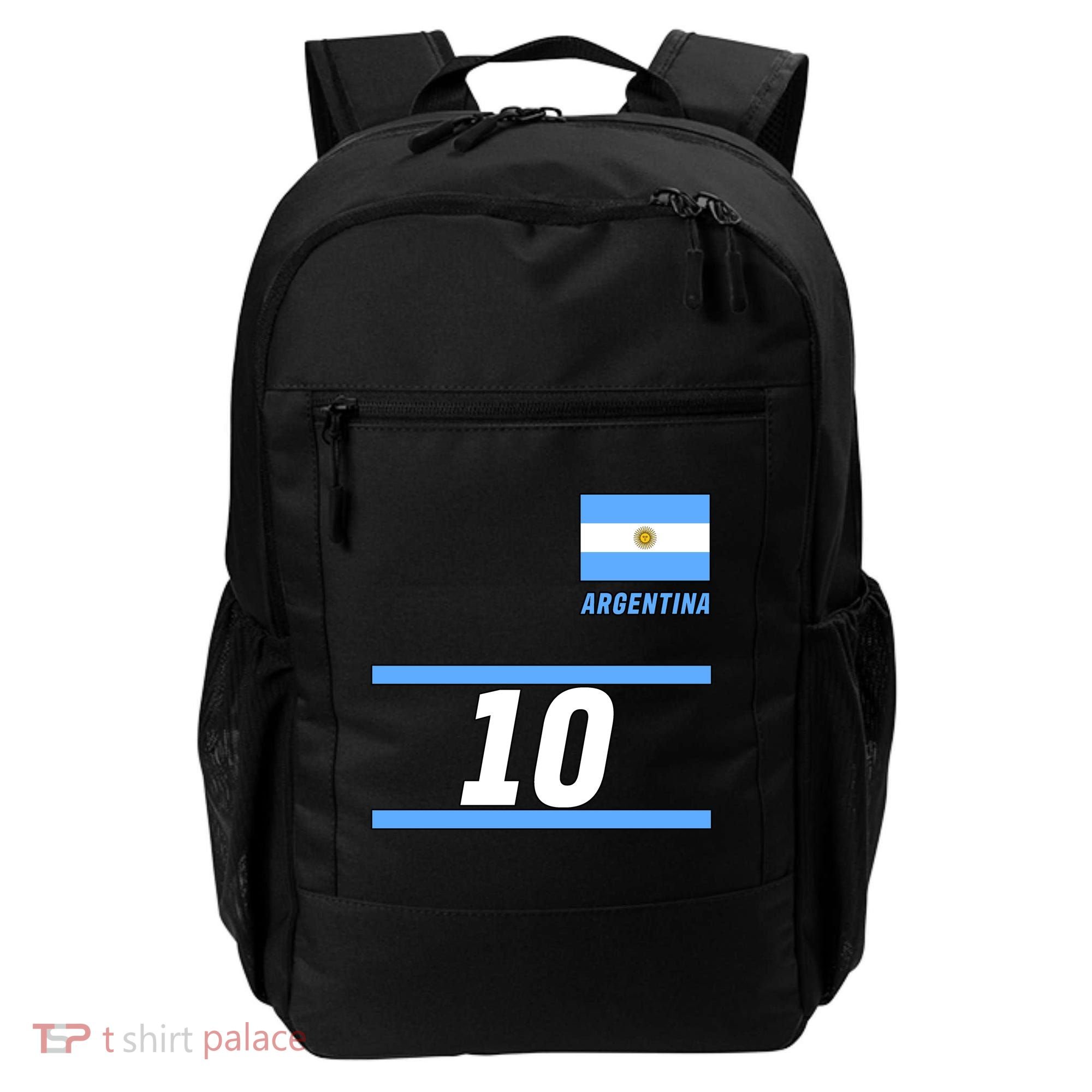 Argentina Soccer Jersey Number 10 Backpack