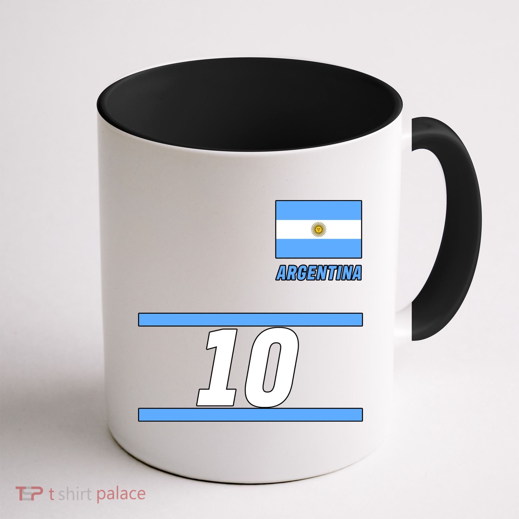 Argentina Soccer Jersey Number 10 Coffee Mug