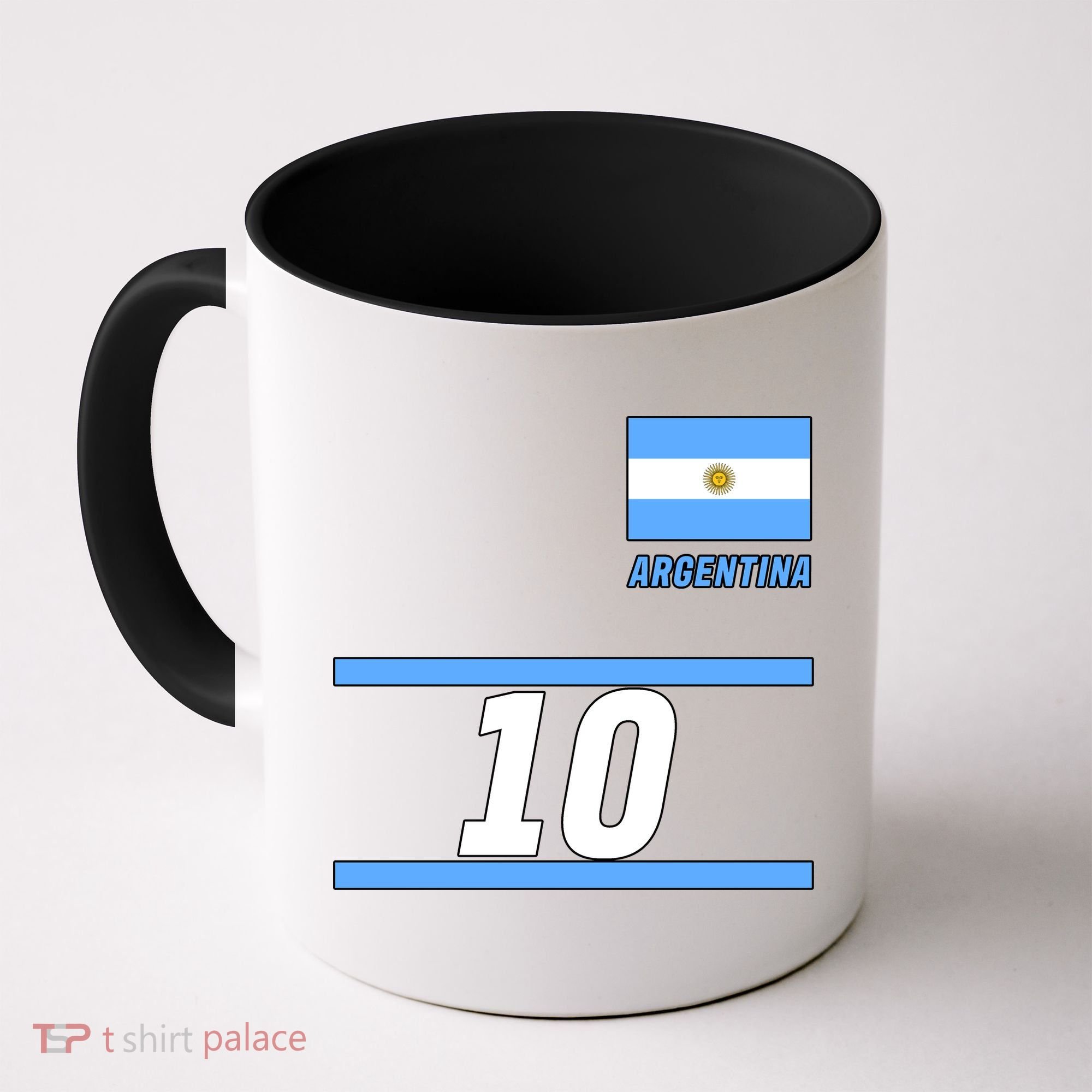Argentina Soccer Jersey Number 10 Coffee Mug
