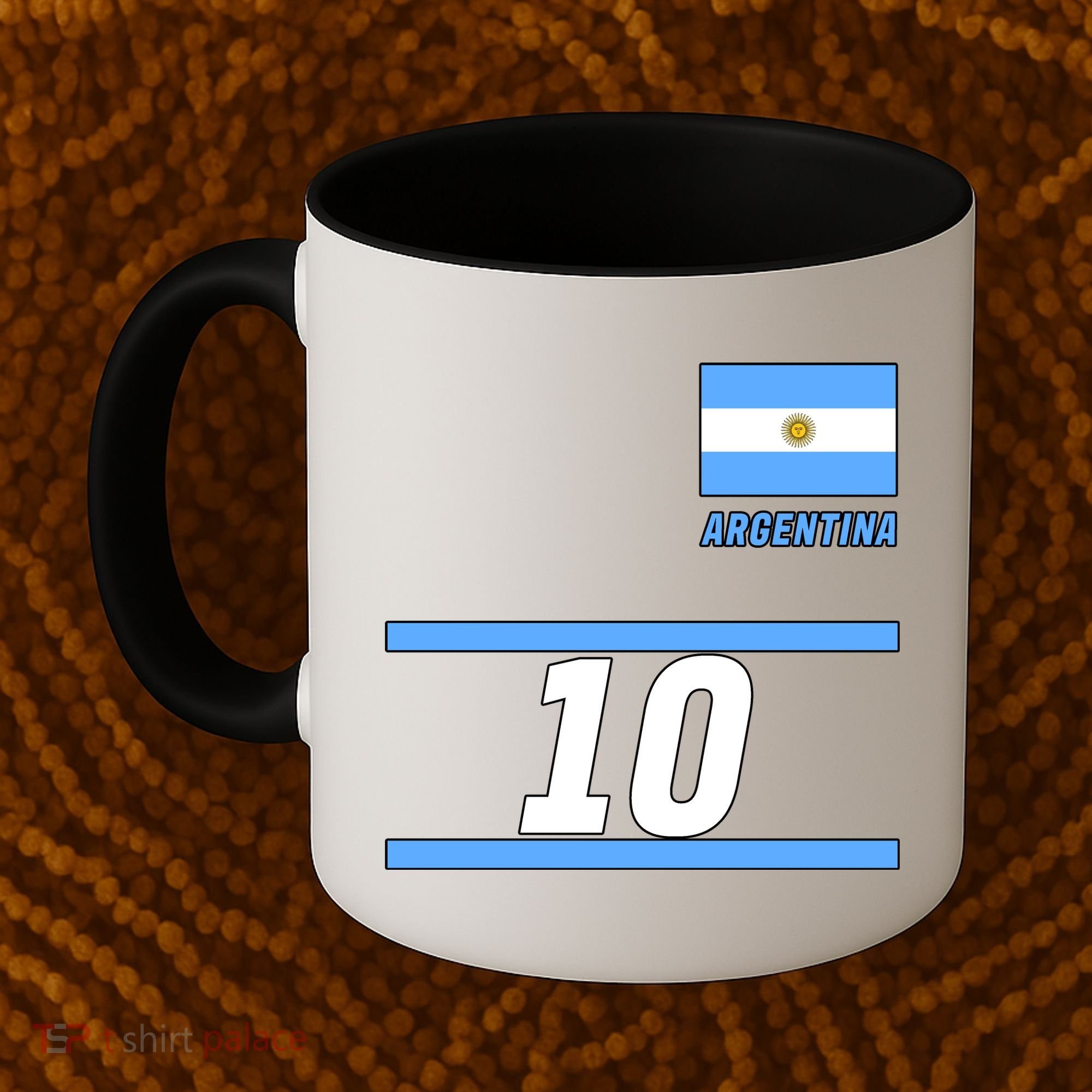 Argentina Soccer Jersey Number 10 Coffee Mug