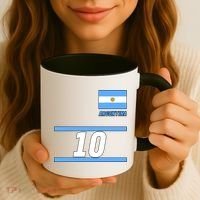 Argentina Soccer Jersey Number 10 Coffee Mug thumb 3
