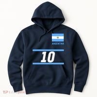 Argentina Soccer Jersey Number 10 Hoodie thumb 0