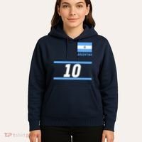 Argentina Soccer Jersey Number 10 Hoodie thumb 5