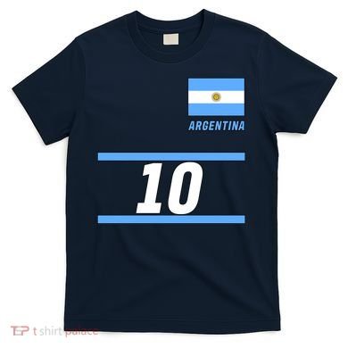 Argentina Soccer Jersey Number 10 T-Shirt