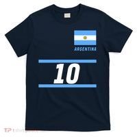 Argentina Soccer Jersey Number 10 T-Shirt thumb 0
