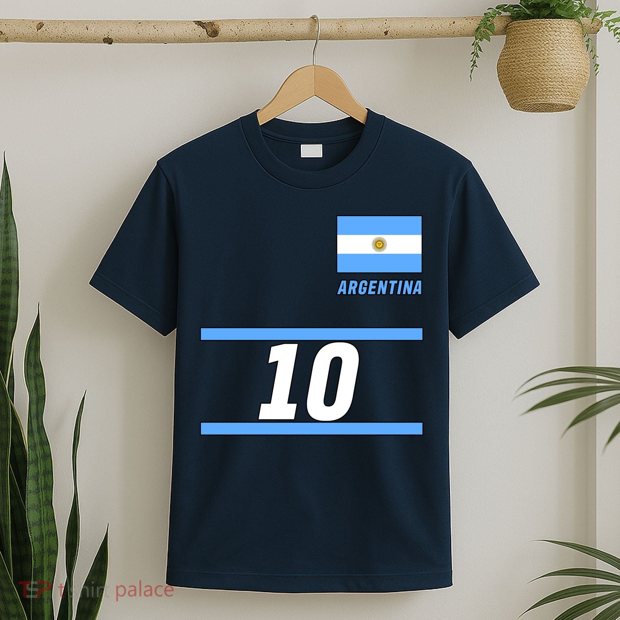 Argentina Soccer Jersey Number 10 T-Shirt