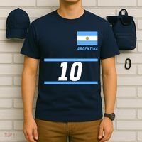 Argentina Soccer Jersey Number 10 T-Shirt thumb 6