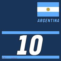 Argentina Soccer Jersey Number 10 Beanie thumb 2