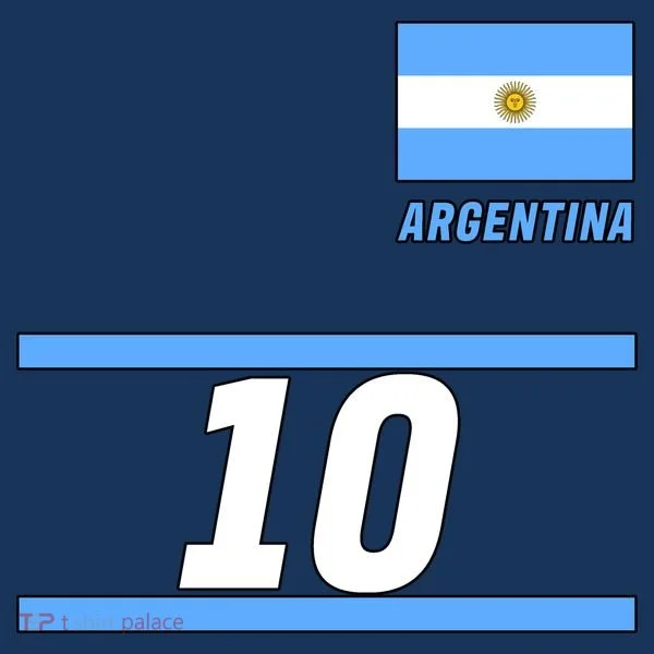 Argentina Soccer Jersey Number 10 Women's Hoodie