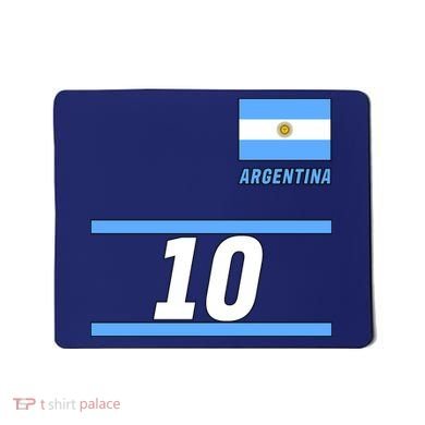 Argentina Soccer Jersey Number 10 Mousepad