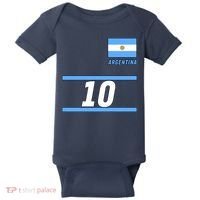 Argentina Soccer Jersey Number 10 Baby Bodysuit thumb 0