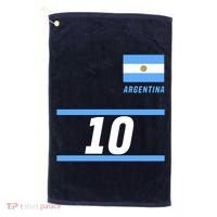 Argentina Soccer Jersey Number 10 Golf Towel thumb 0