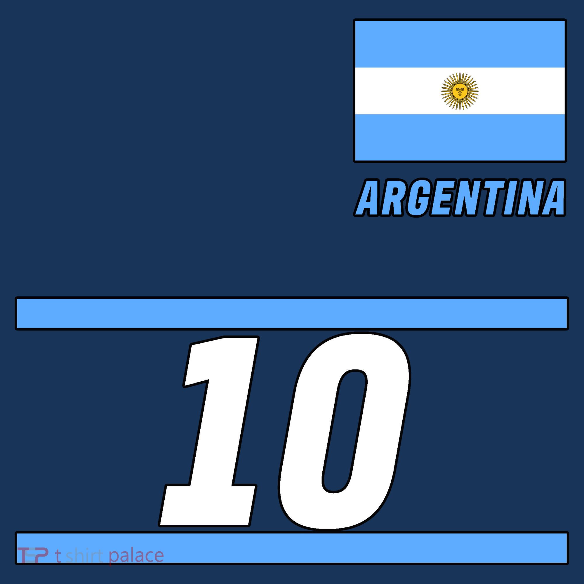 Argentina Soccer Jersey Number 10 Kids Sweatshirt
