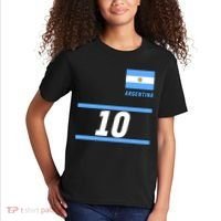 Argentina Soccer Jersey Number 10 Kids T-Shirt thumb 2