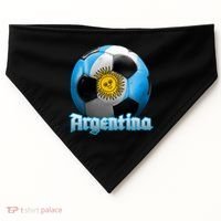 Argentina Soccer Logo USA-Made Doggie Bandana thumb 0