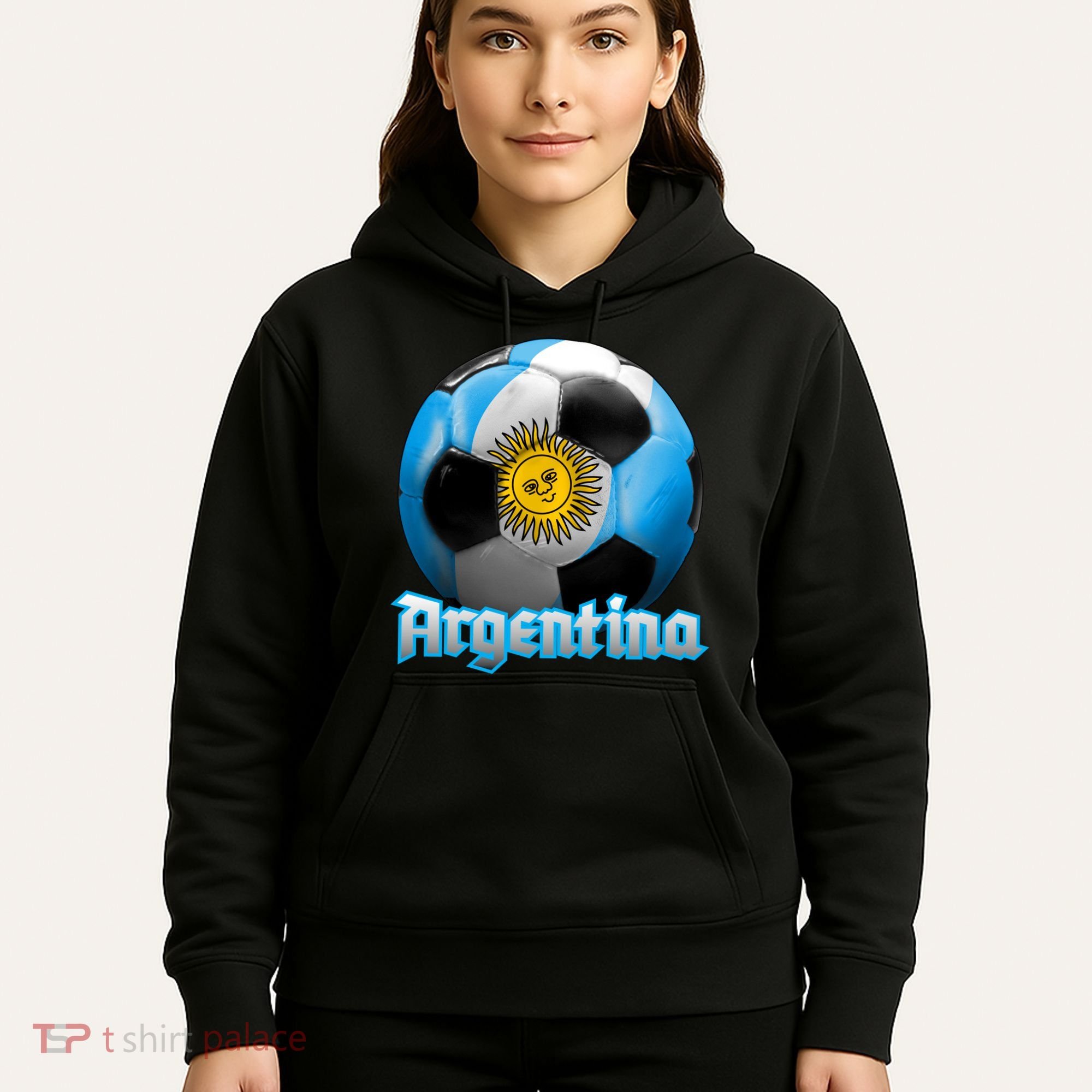 Argentina Soccer Logo Hoodie