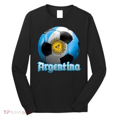 Argentina Soccer Logo Long Sleeve Shirt