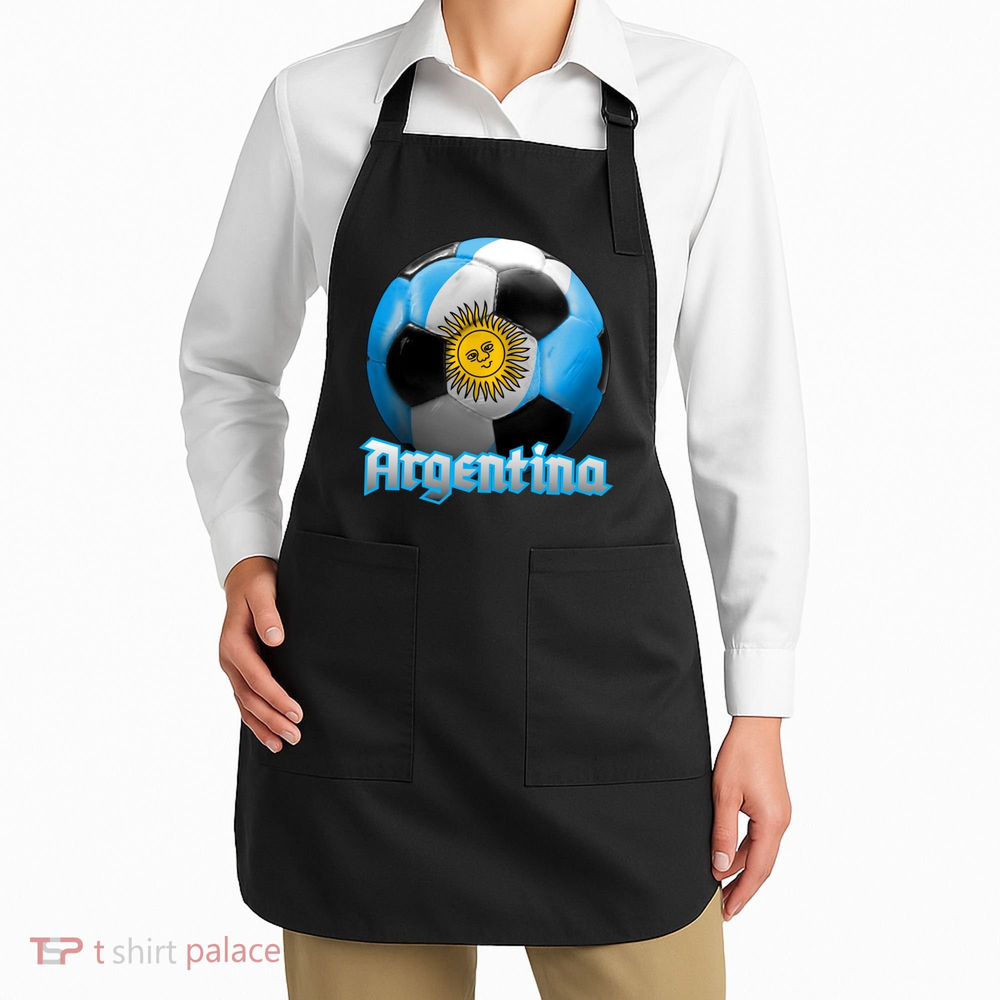 Argentina Soccer Logo Apron
