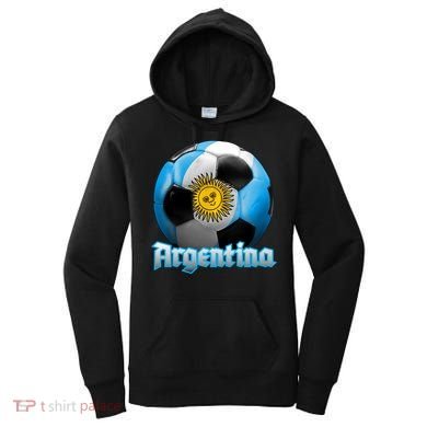 Argentina Soccer Logo Women's Hoodie