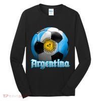 Argentina Soccer Logo Tall Long Sleeve Shirt thumb 0