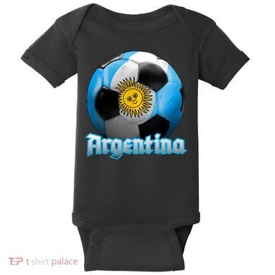 Argentina Soccer Logo Baby Bodysuit