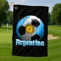 Argentina Soccer Logo Golf Towel thumb 1