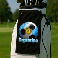 Argentina Soccer Logo Golf Towel thumb 2
