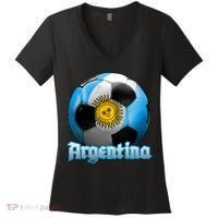 Argentina Soccer Logo Women's V-Neck T-Shirt thumb 0