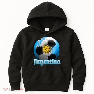 Argentina Soccer Logo Kids Hoodie