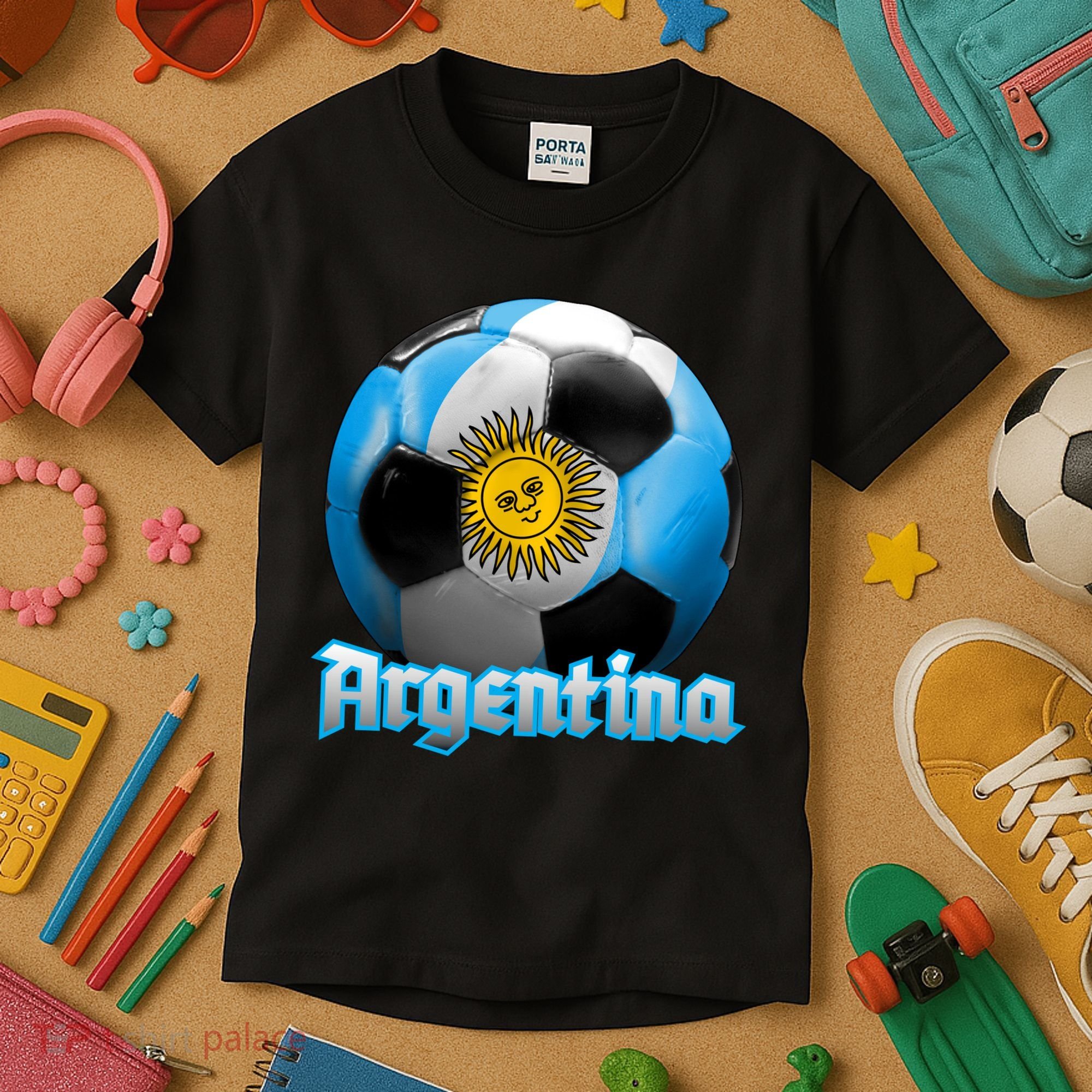 Argentina Soccer Logo Kids T-Shirt