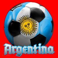 Argentina Soccer Logo Santa Hat thumb 1