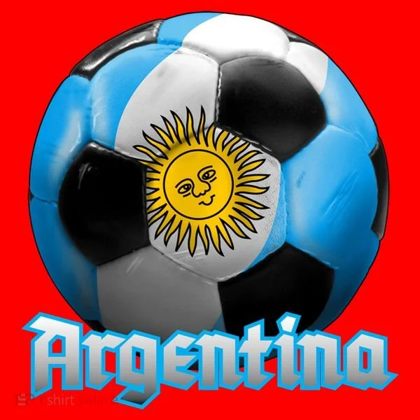 Argentina Soccer Logo Santa Hat
