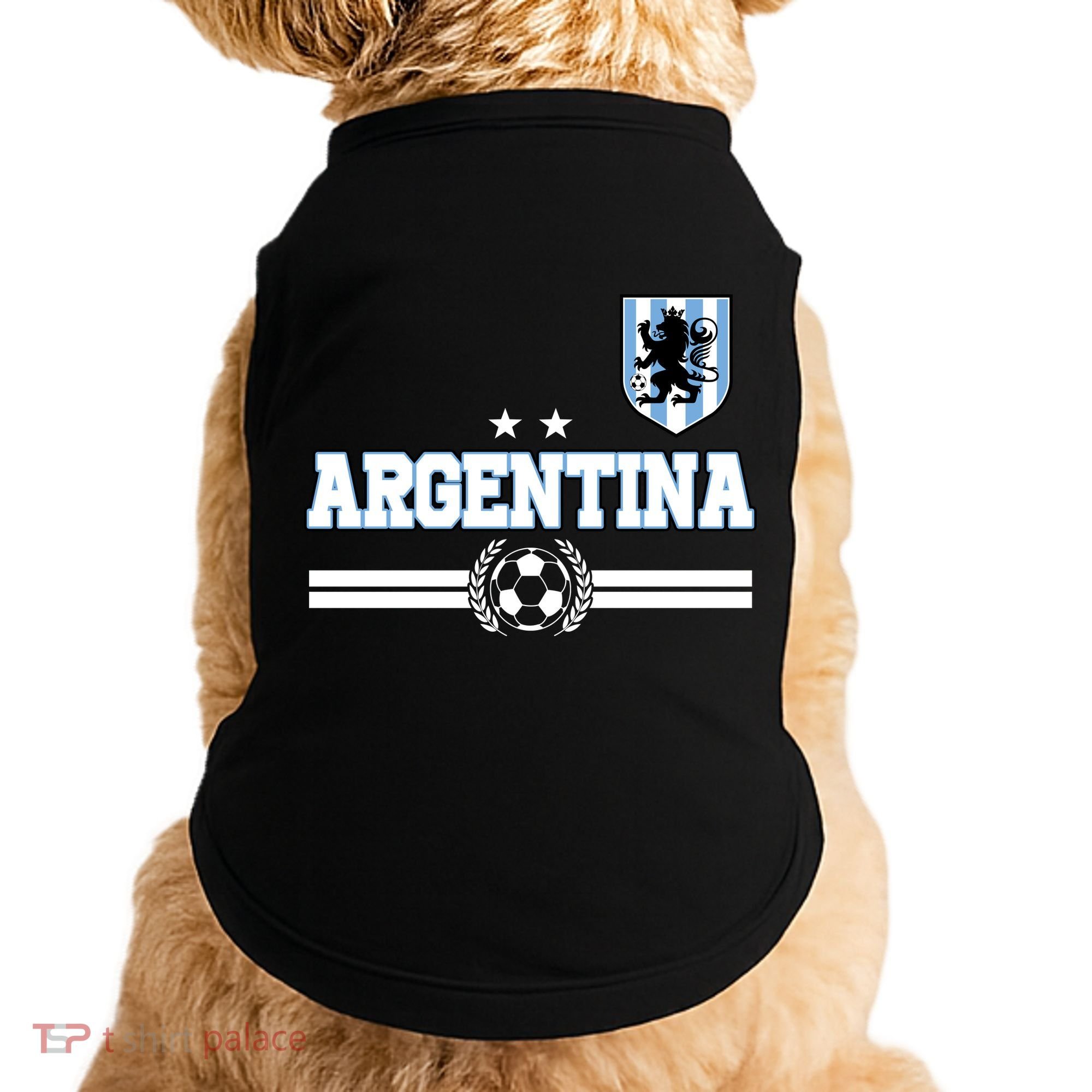 Argentina Soccer Team Fan Logo Doggie Tank