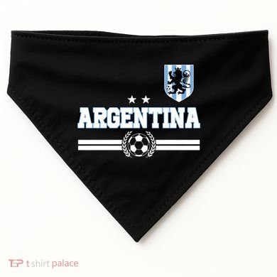 Argentina Soccer Team Fan Logo USA-Made Doggie Bandana