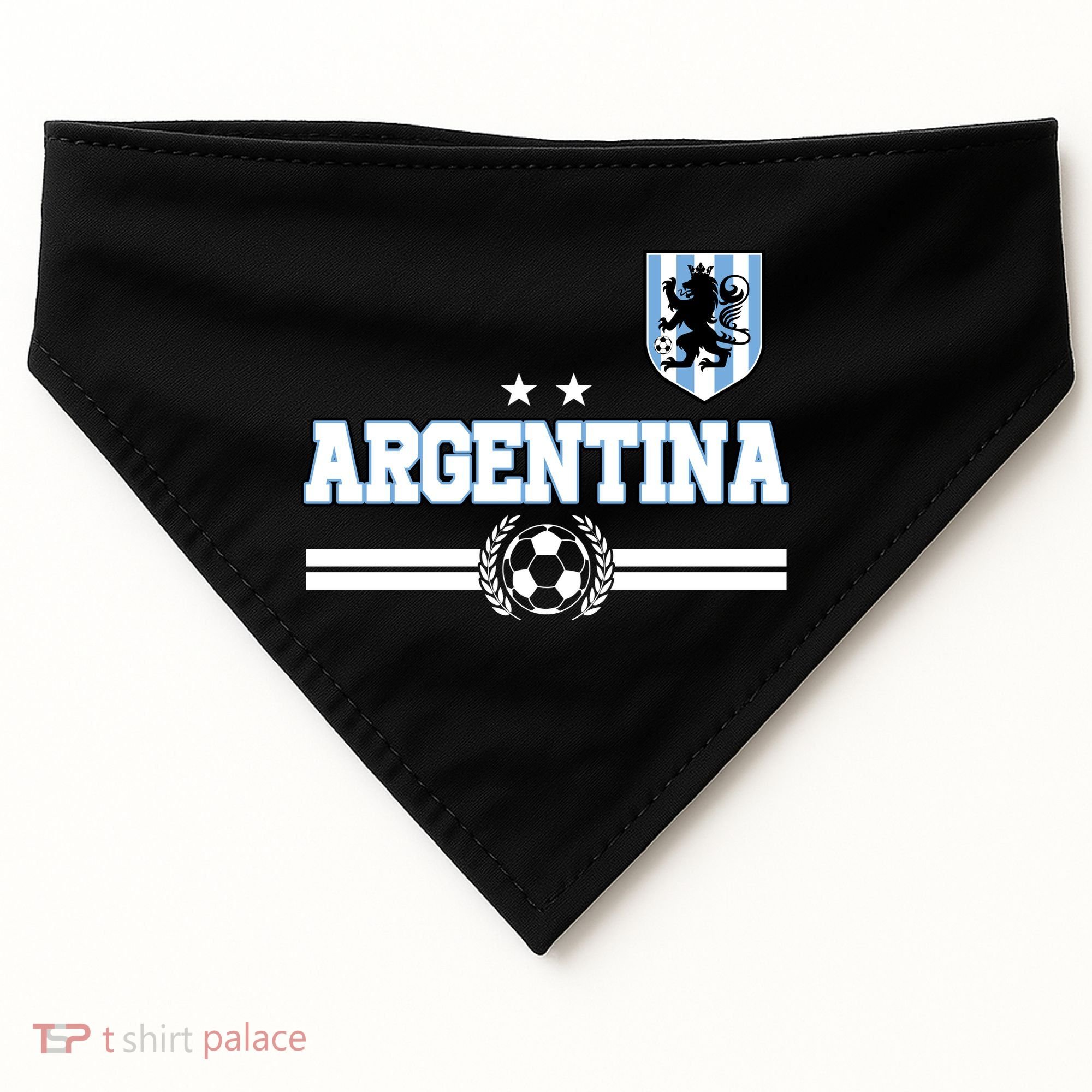 Argentina Soccer Team Fan Logo USA-Made Doggie Bandana