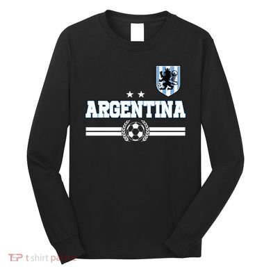 Argentina Soccer Team Fan Logo Long Sleeve Shirt
