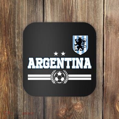 Argentina Soccer Team Fan Logo Coaster