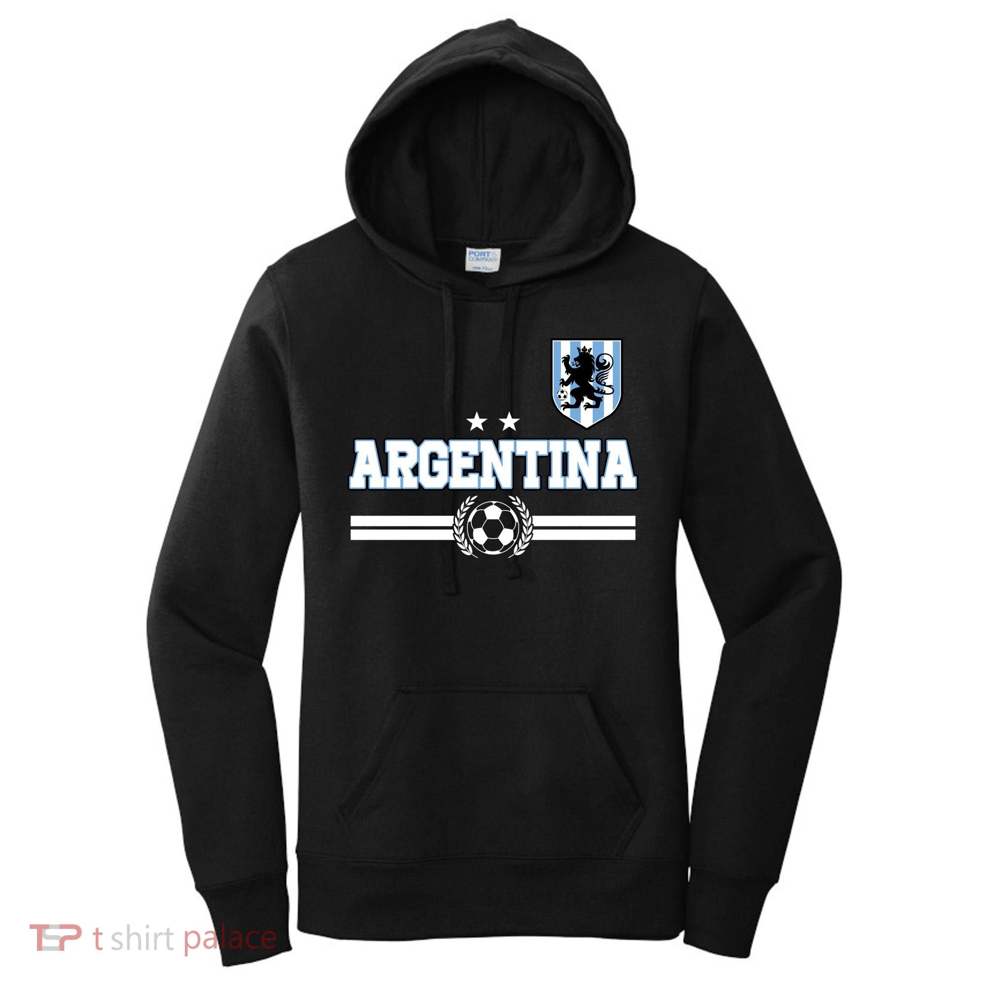 Argentina Soccer Team Fan Logo Women's Hoodie