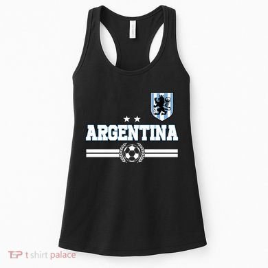 Argentina Soccer Team Fan Logo Women's Tank Top