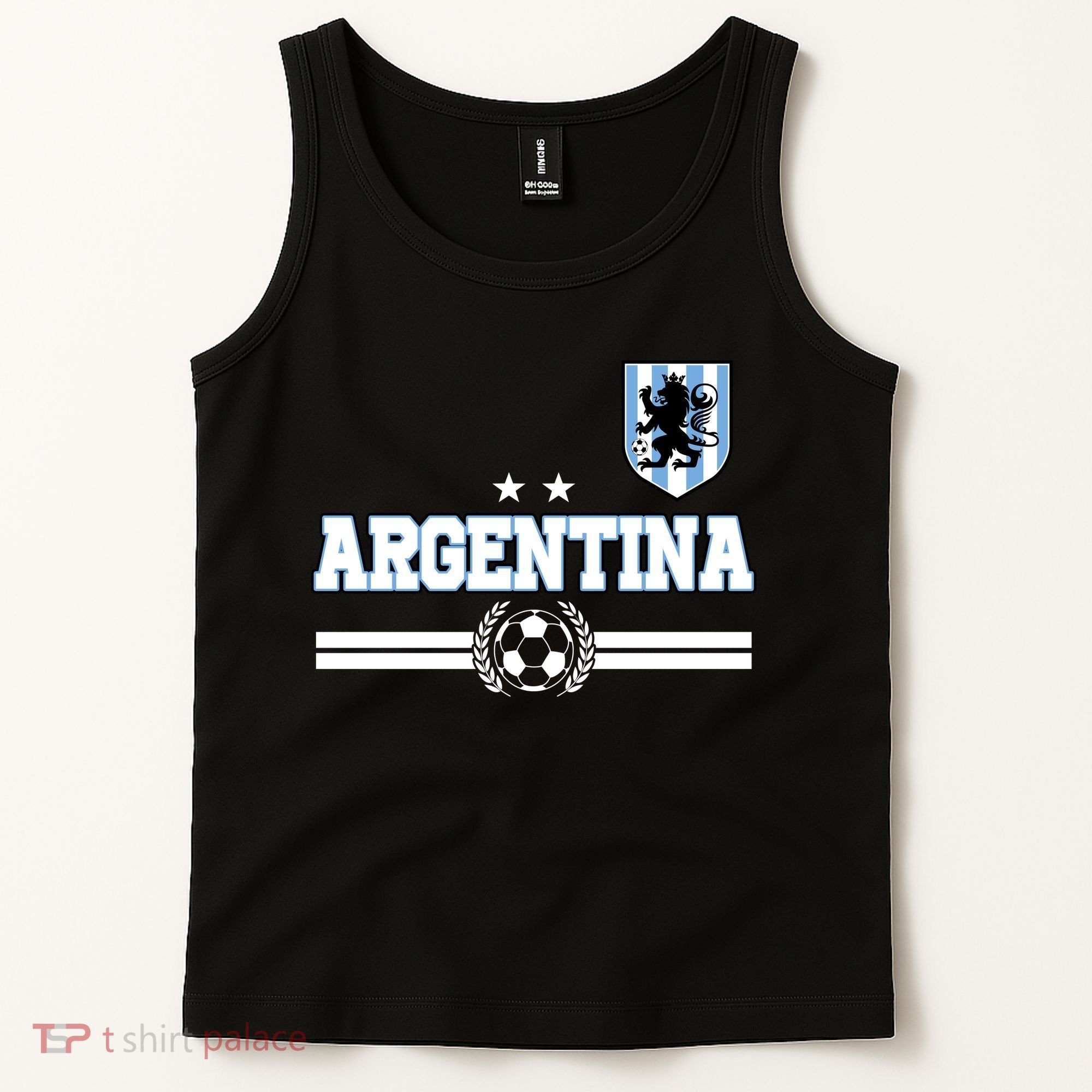 Argentina Soccer Team Fan Logo Tank Top