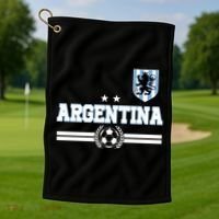 Argentina Soccer Team Fan Logo Golf Towel thumb 1