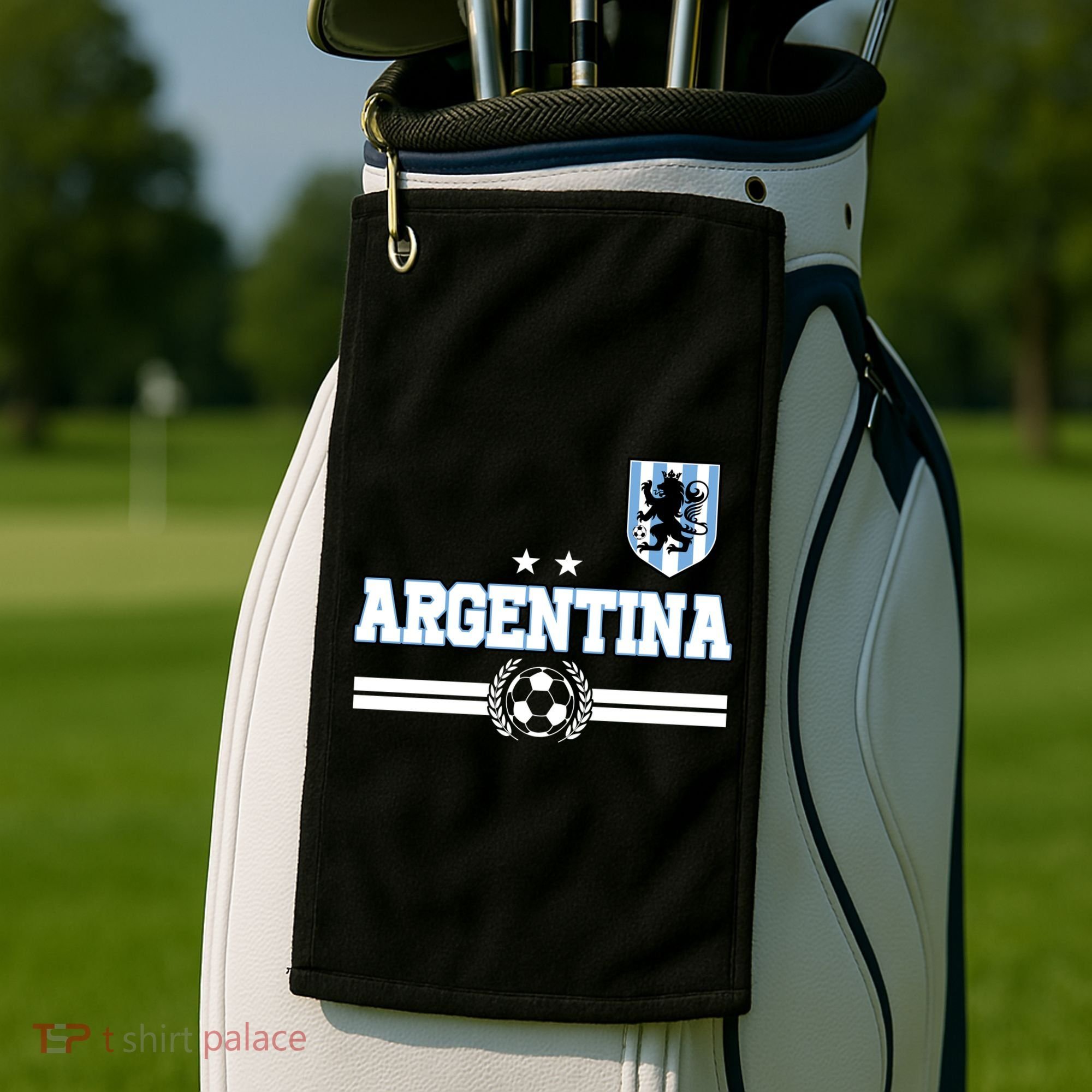 Argentina Soccer Team Fan Logo Golf Towel