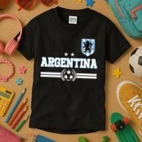 Argentina Soccer Team Fan Logo Kids T-Shirt thumb 3