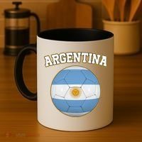 Argentina Team Flag Soccer Ball World Cup Coffee Mug thumb 4