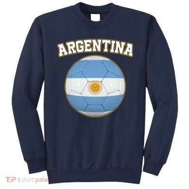 Argentina Team Flag Soccer Ball World Cup Sweatshirt
