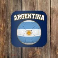 Argentina Team Flag Soccer Ball World Cup Coaster thumb 0