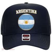Argentina Team Flag Soccer Ball World Cup Hat thumb 0