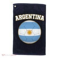 Argentina Team Flag Soccer Ball World Cup Golf Towel thumb 0